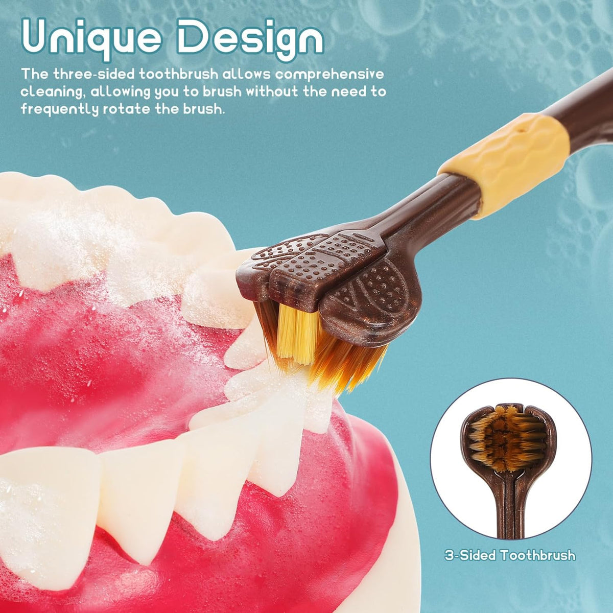 360-Clean™ Nano 360° 3-Sided Toothbrush 🦷✨ 🔥🔥